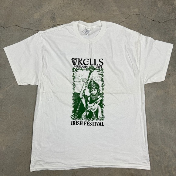 St Patrick's Day Shirt LA FHELLE PADRAIG Kells Portland 2013 Irish Festival XL - Picture 1 of 6